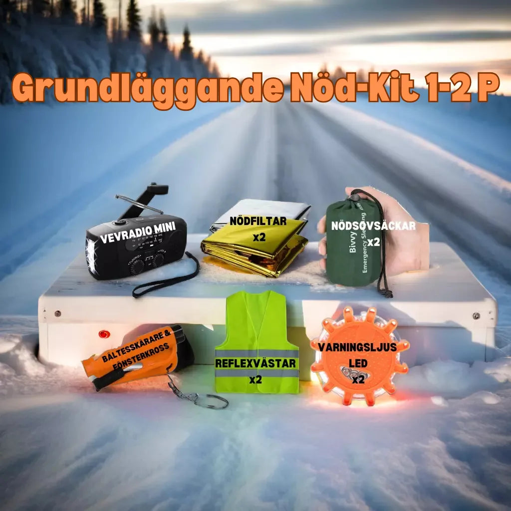 Vinter-Överlevnadskit för Bilen - Grundläggande Kit