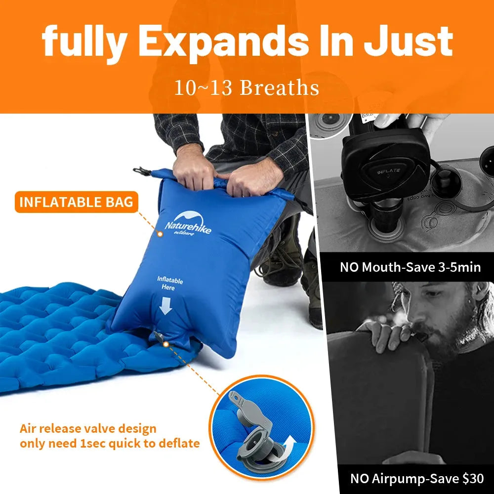 Lightweight Sleeping Pad with Pump Sack