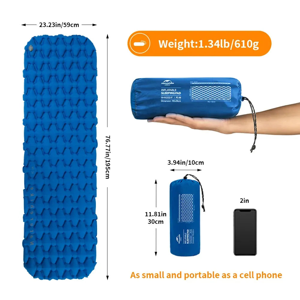 Lightweight Sleeping Pad with Pump Sack