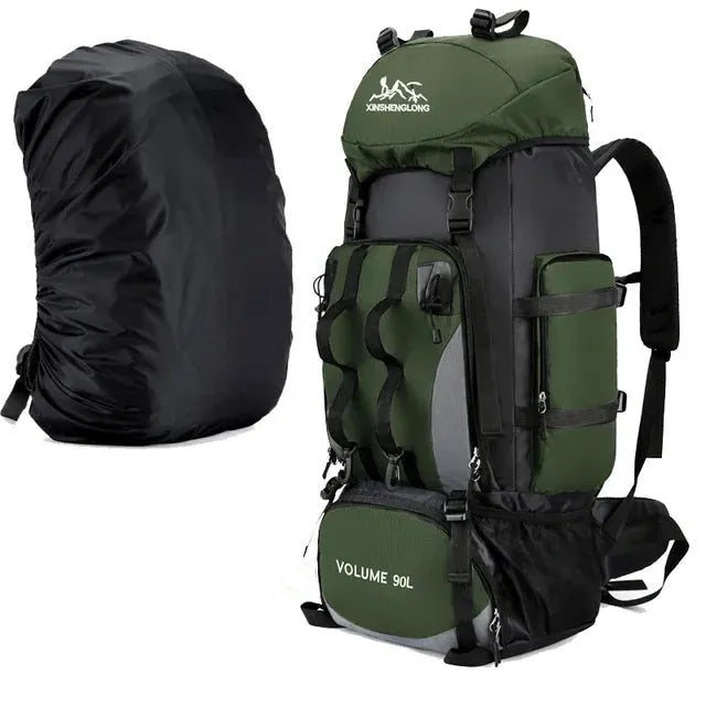 Hiking backpack 90 Liters with Rain Cover